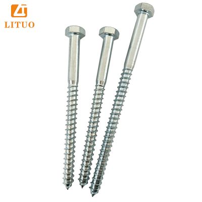 Zinc galvanized hex head coach screw