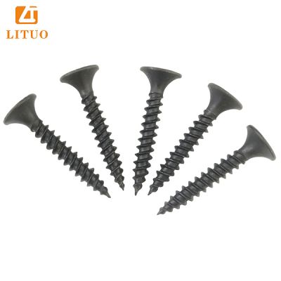 Black phosphate self tapping twin fast drywall screw fine thread for metal sheet to gypsum board wall DIN 18182 