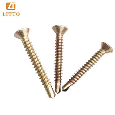 Zinc galvanized CSK head self drilling screw