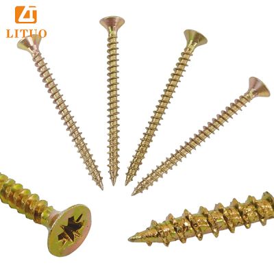 Saw-Thread-Yellow-Zinc-Plated-Chipboard-Screw-For-Wood-Furniture-Assembly