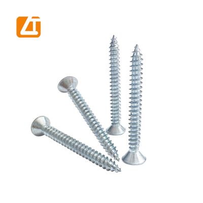 zinc plated countersunk self tapping screw csk head screw